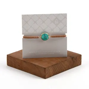 Round Focus Stone Pull Bracelet