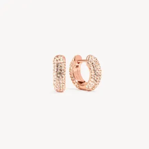 Small Sparkle Hoop Earrings