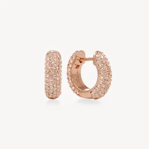 Small Sparkle Hoop Earrings