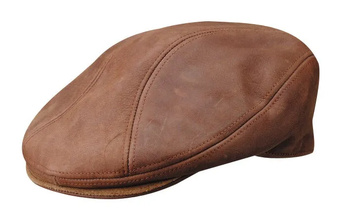 Stetson Distressed Leather Ivy Cap