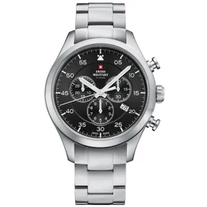 Swiss Military Steel Chrono Sports Men's Watch - SM34076.01