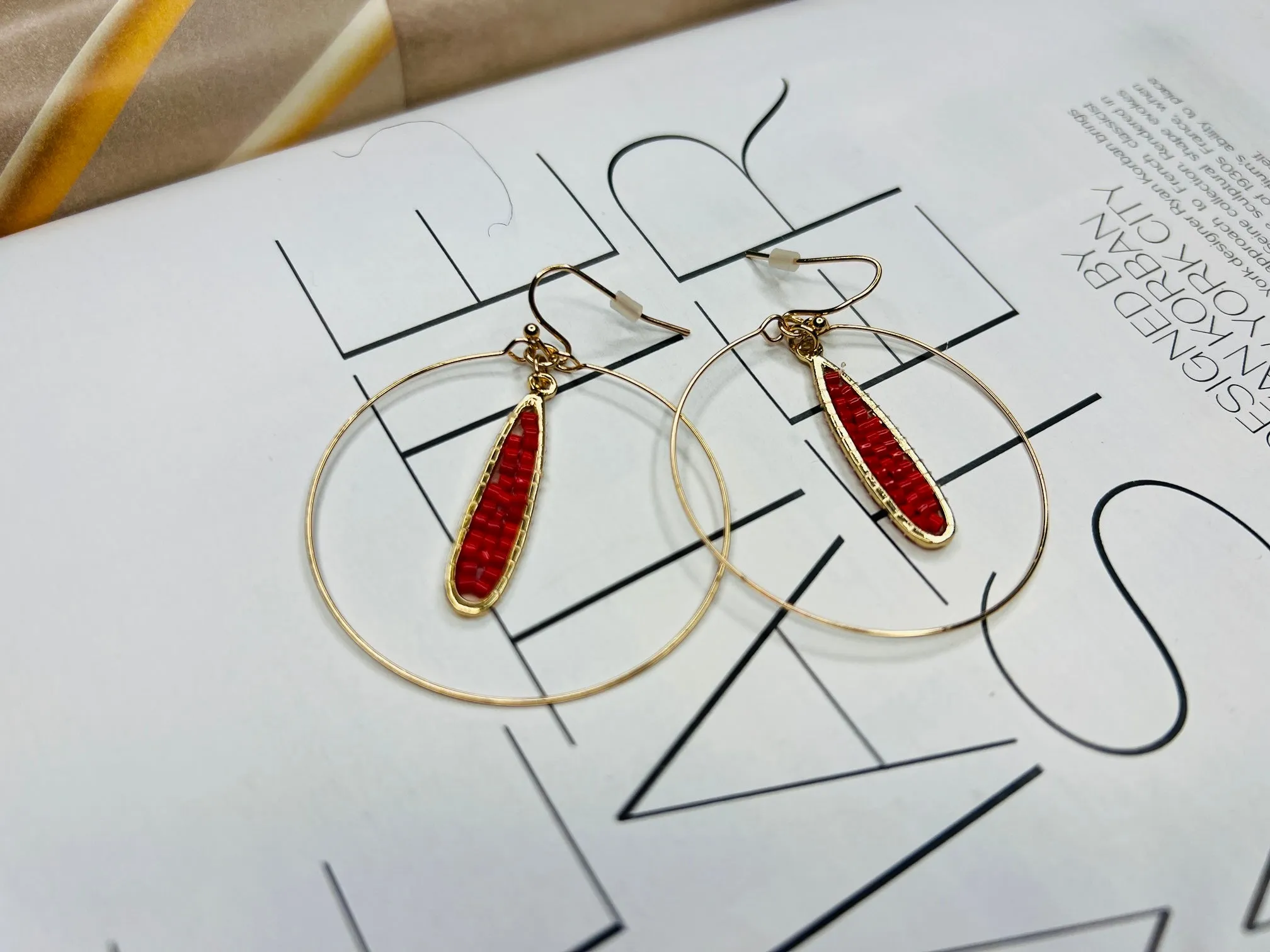 Teardrop Hoop Earrings