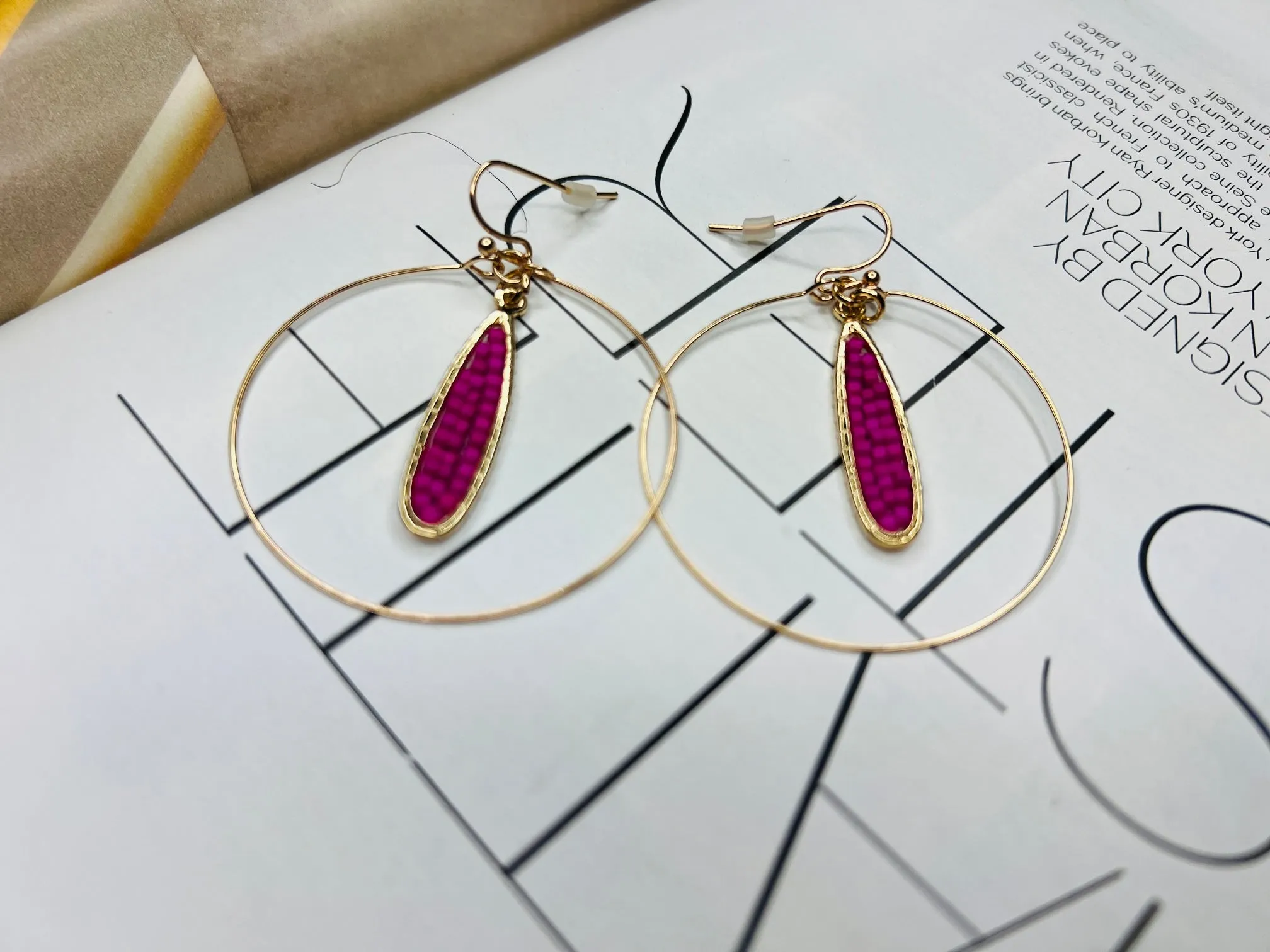Teardrop Hoop Earrings