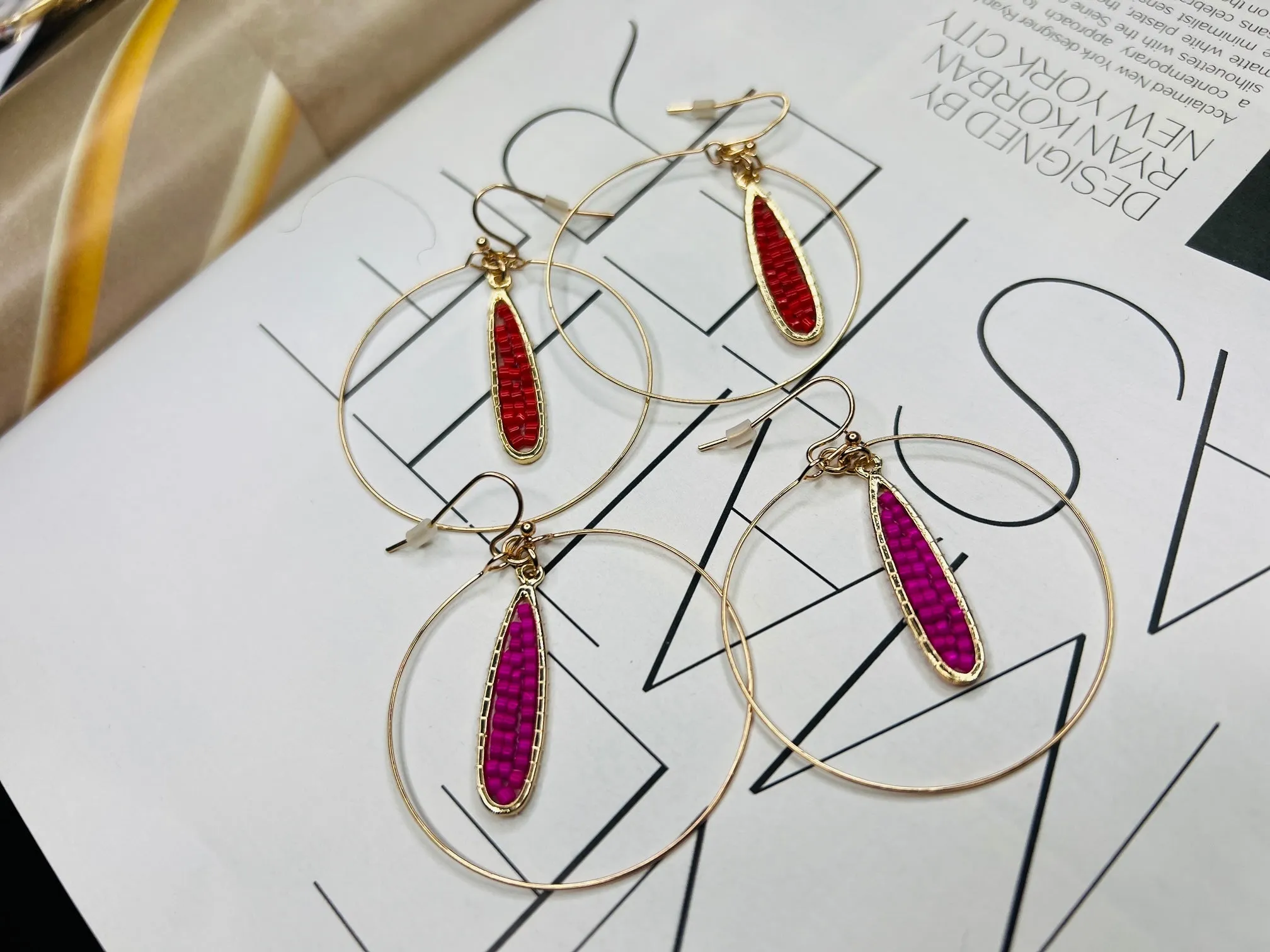 Teardrop Hoop Earrings