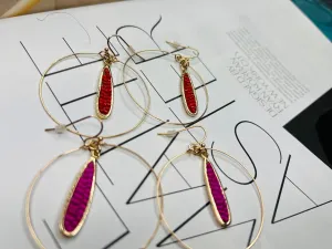 Teardrop Hoop Earrings
