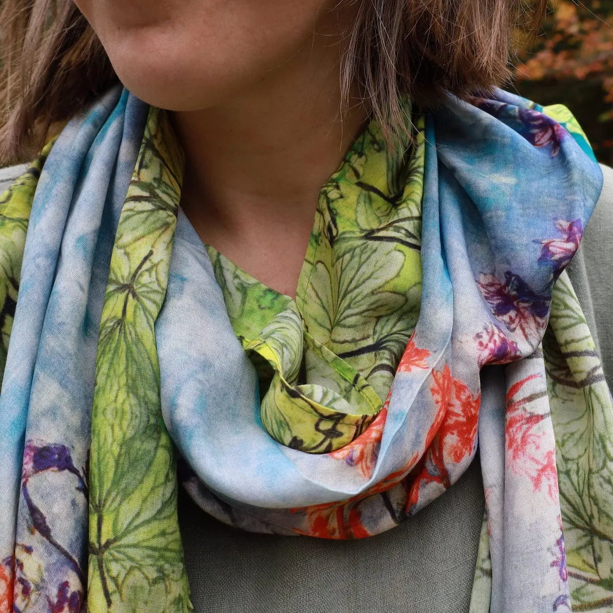 Under the Blue Sky Cotton Scarf
