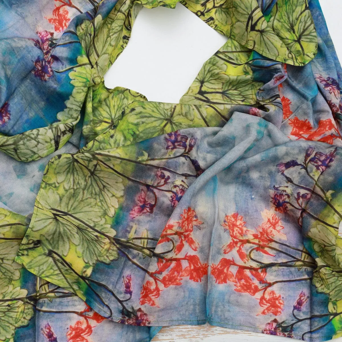 Under the Blue Sky Cotton Scarf