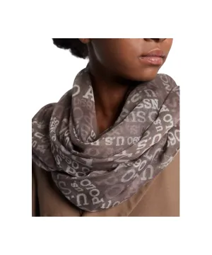 US POLO ASSN. WOMEN ROGERSVIL FOULARD 120X120 POLYESTER IN BURGUNDY