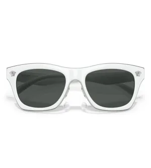 Versace Men's Grey Rectangular Sunglasses