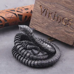 Viking Ouroboros Snake Stainless Steel Necklace Bracelet for Men