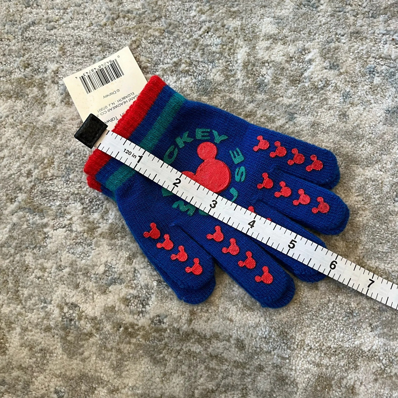 Vintage Mickey for Kids Blue Gloves NWT