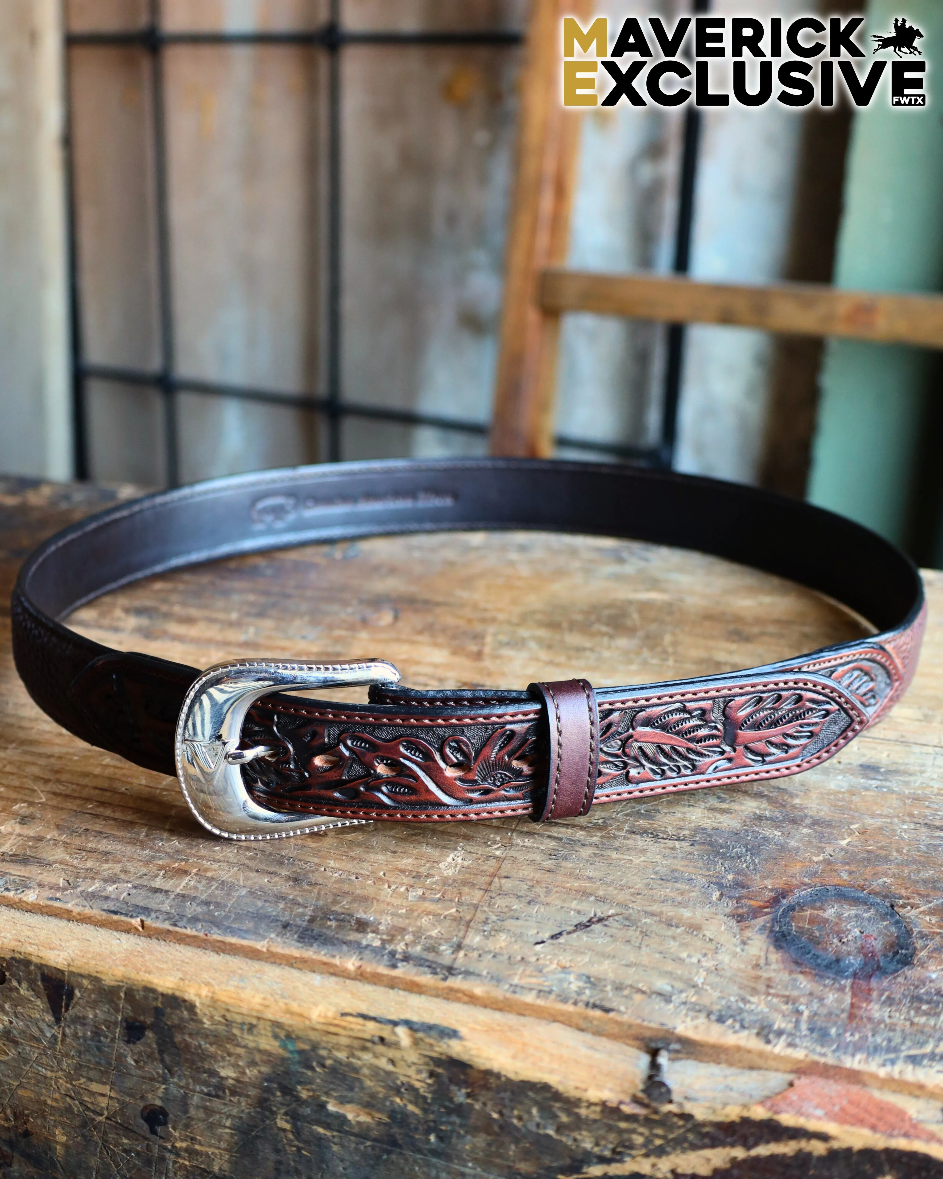 Vogt Tooled Bison Belt