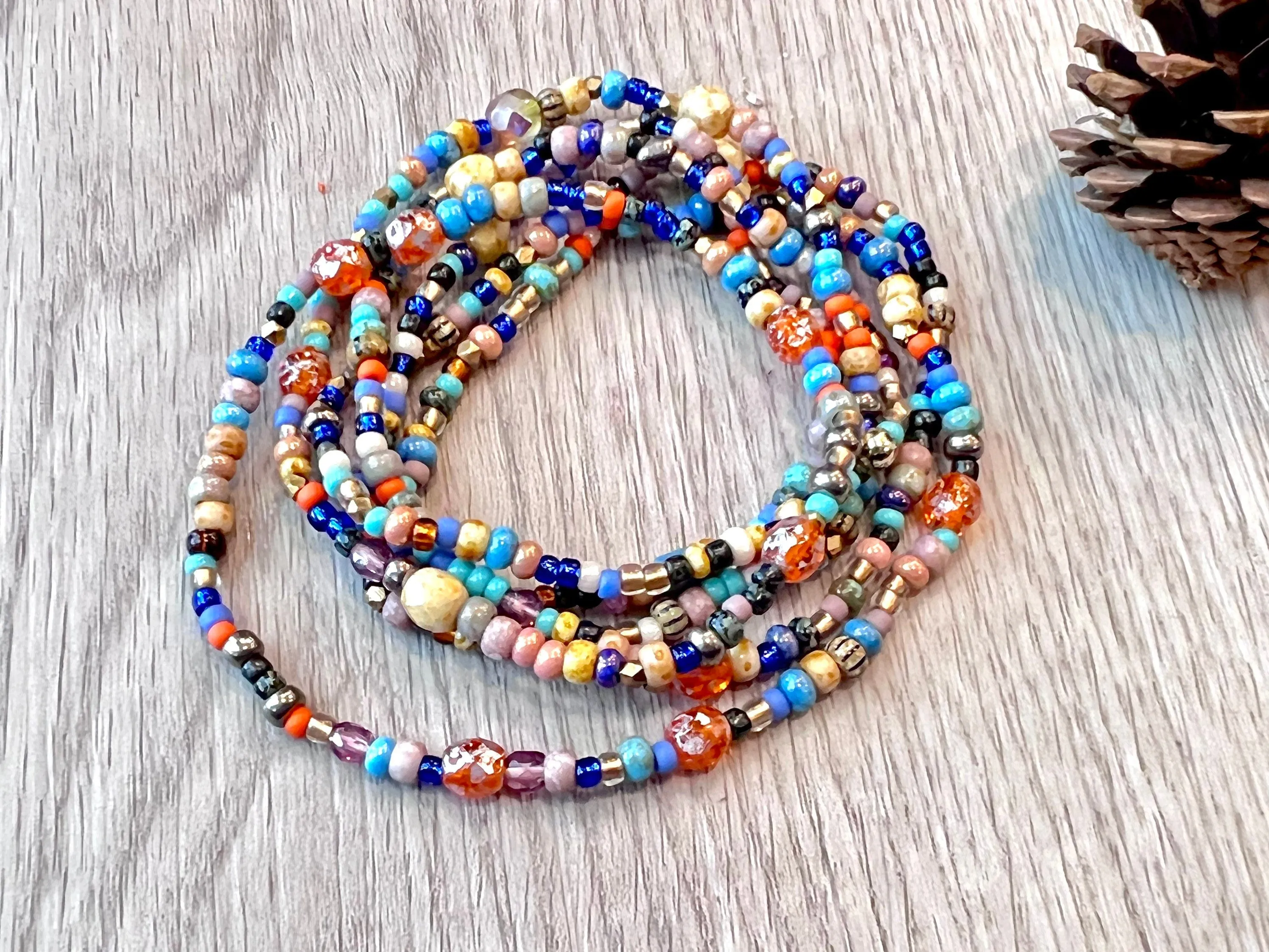 Wrap Bracelet Bohemian Jewelry Boho Bracelet Bracelets for Women Mala Bracelet Seed Bead Bracelet